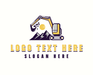 Builder - Excavation Mining Contractor logo design