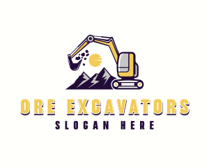 Excavation Mining Contractor logo design