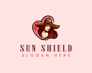 Heart Woman Fashion logo design