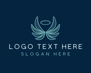 Spiritual - Spiritual Angel Wings logo design