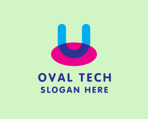 Oval - Simple Educational Letter U logo design