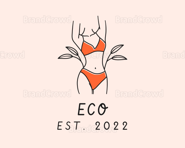 Woman Summer Swimsuit Logo