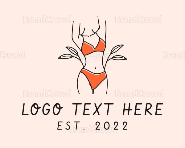 Woman Summer Swimsuit Logo
