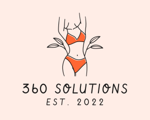 Woman Summer Swimsuit logo design