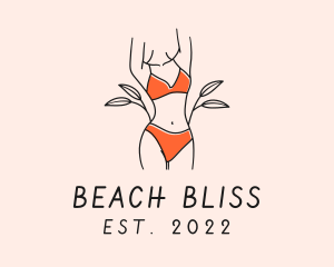 Swimwear - Woman Summer Swimsuit logo design