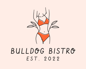 Woman Summer Swimsuit logo design