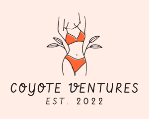 Woman Summer Swimsuit logo design