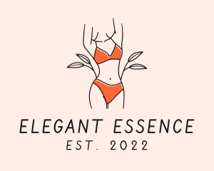 Woman - Woman Summer Swimsuit logo design