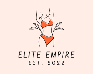 Woman Summer Swimsuit logo design