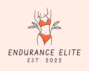 Woman Summer Swimsuit logo design