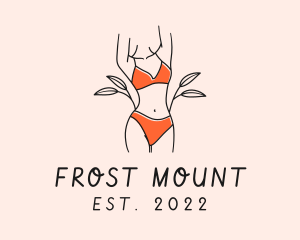 Woman Summer Swimsuit logo design