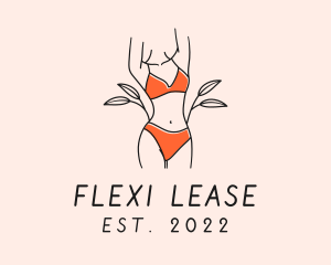 Woman Summer Swimsuit logo design