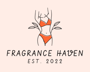 Woman Summer Swimsuit logo design