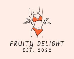 Woman Summer Swimsuit logo design