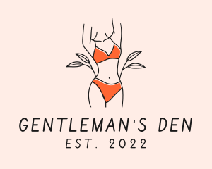 Woman Summer Swimsuit logo design