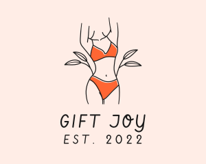 Woman Summer Swimsuit logo design