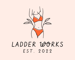 Woman Summer Swimsuit logo design