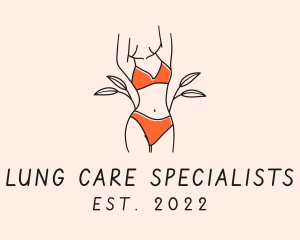 Woman Summer Swimsuit logo design