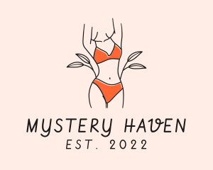 Woman Summer Swimsuit logo design