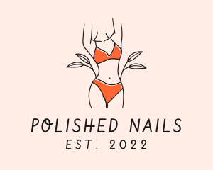 Woman Summer Swimsuit logo design