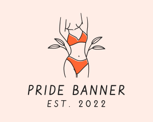 Woman Summer Swimsuit logo design