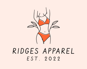 Woman Summer Swimsuit logo design