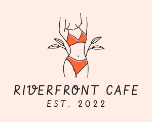 Woman Summer Swimsuit logo design