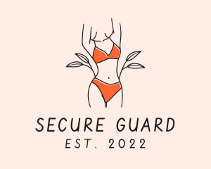 Woman Summer Swimsuit logo design