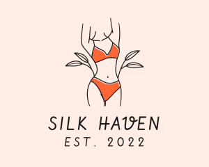 Woman Summer Swimsuit logo design