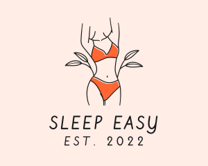 Woman Summer Swimsuit logo design