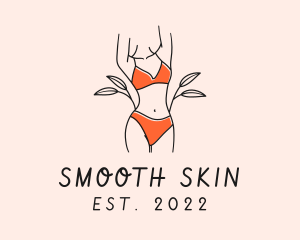 Waxing - Woman Summer Swimsuit logo design