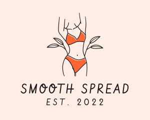 Woman Summer Swimsuit logo design