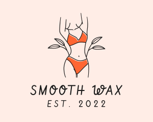 Woman Summer Swimsuit logo design