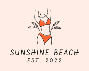 Summer - Woman Summer Swimsuit logo design