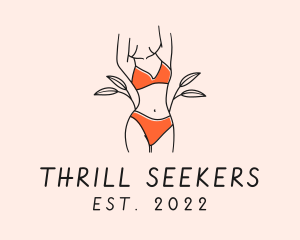 Woman Summer Swimsuit logo design