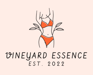 Woman Summer Swimsuit logo design