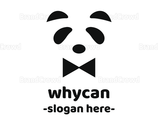 Panda Bow Tie Logo