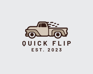 Fast Pickup Truck logo design