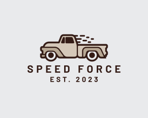 Fast Pickup Truck logo design