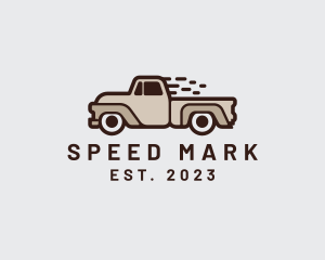 Fast Pickup Truck logo design