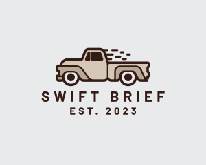 Fast Pickup Truck logo design