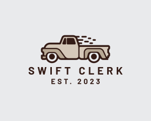 Fast Pickup Truck logo design