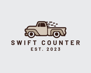 Fast Pickup Truck logo design