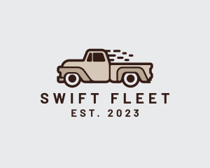 Fast Pickup Truck logo design