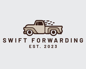 Fast Pickup Truck logo design