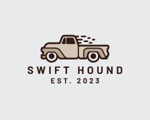 Fast Pickup Truck logo design