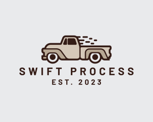 Fast Pickup Truck logo design