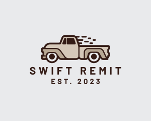 Fast Pickup Truck logo design