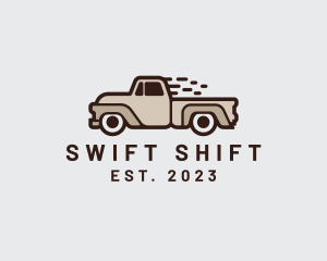 Fast Pickup Truck logo design