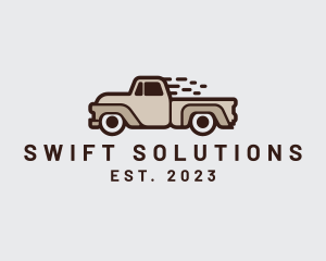 Fast Pickup Truck logo design